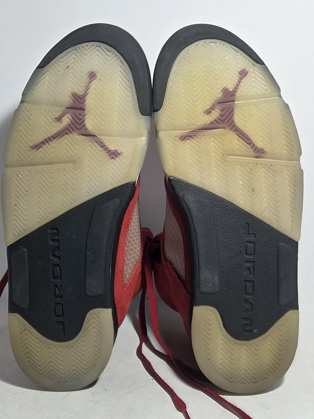 Nike Air Jordan 5 Retro "Raging Bull" (Toro Bravo) Red Suede - Men's Size 13 - Picture 12 of 12